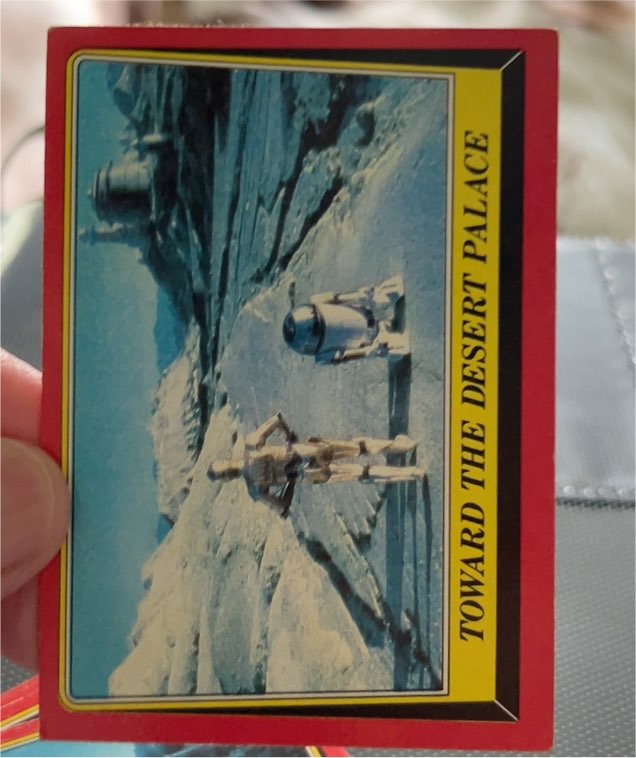 1983 Topps Star Wars Return of the Jedi #11 Toward the Desert Palace — front