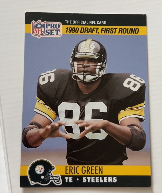 1990 Pro Set #689 Eric Green — front