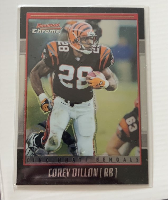 2001 Bowman Chrome #22 Corey Dillon — front