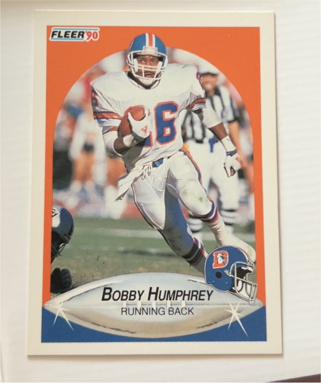 1990 Fleer #23 Bobby Humphrey — front