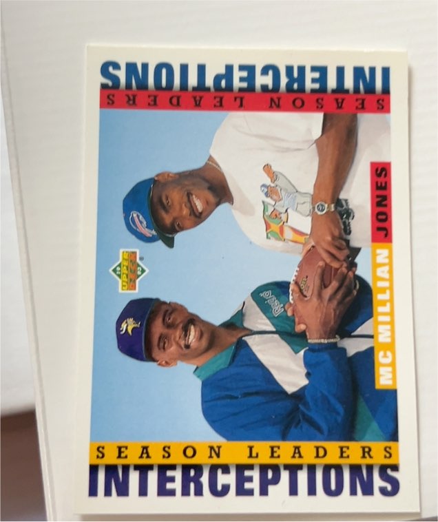1993 Upper Deck #427 Audray McMillian / Henry Jones — front