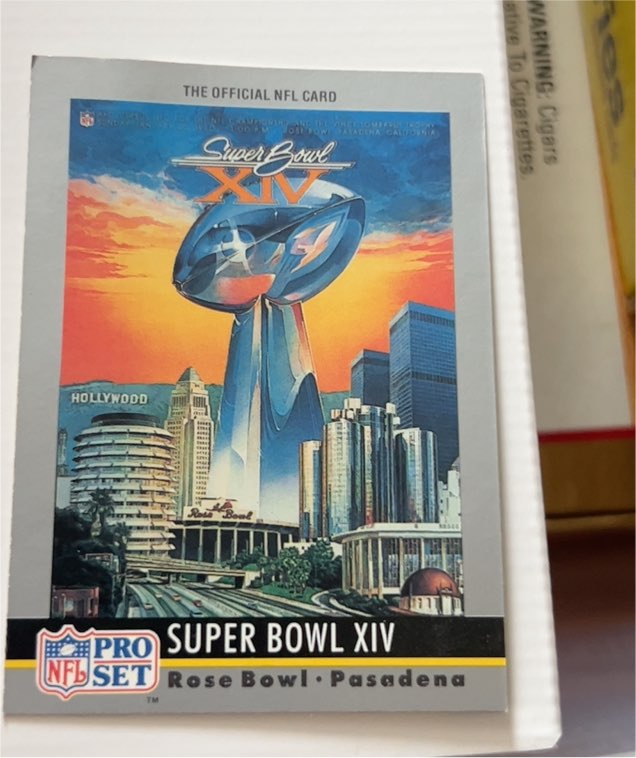 1990 Pro Set #14 Super Bowl XIV — front