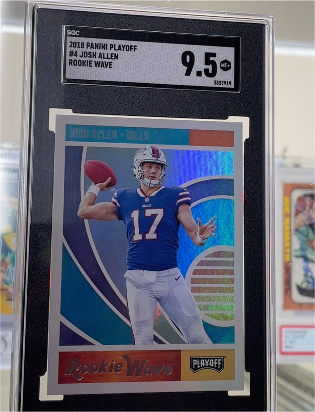 2018 Panini Playoff #4 Josh Allen Rookie Wave — front