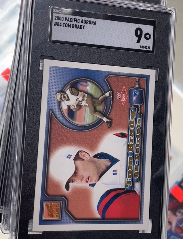 2000 Pacific Aurora #84 Tom Brady — front