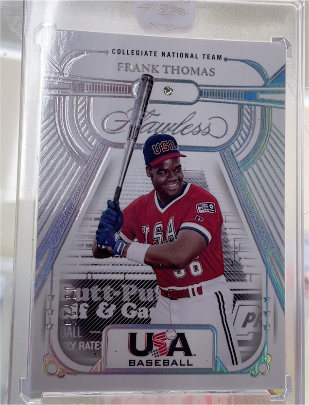 2020 Panini Flawless Collegiate National Team #1 Frank Thomas — front
