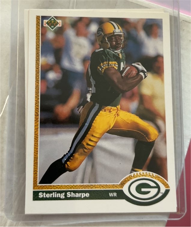 1991 Upper Deck #136 Sterling Sharpe — front