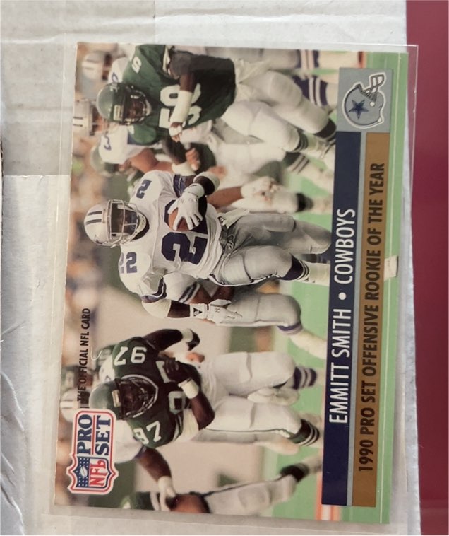 1991 Pro Set #1 Emmitt Smith — front