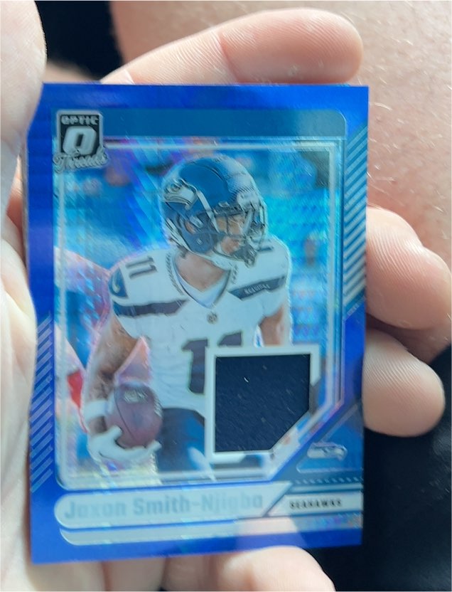 2024 Panini Donruss Optic Threads Patch #DTB-JSN Jaxon Smith-Njigba — front
