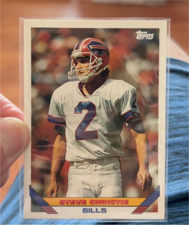 1993 Topps #621 Steve Christie — front