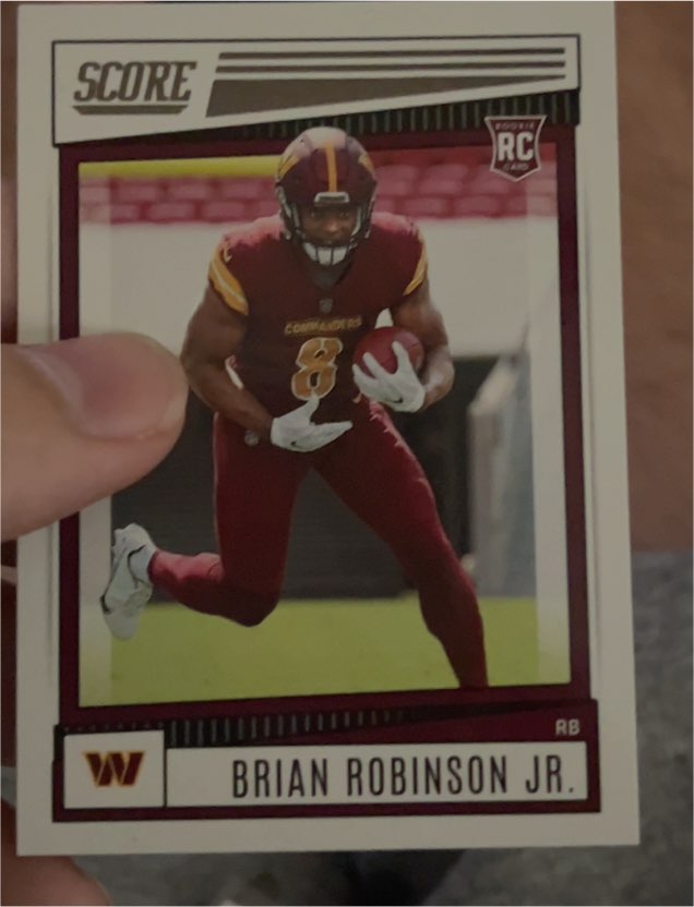 2022 Score #338 Brian Robinson Jr. — front