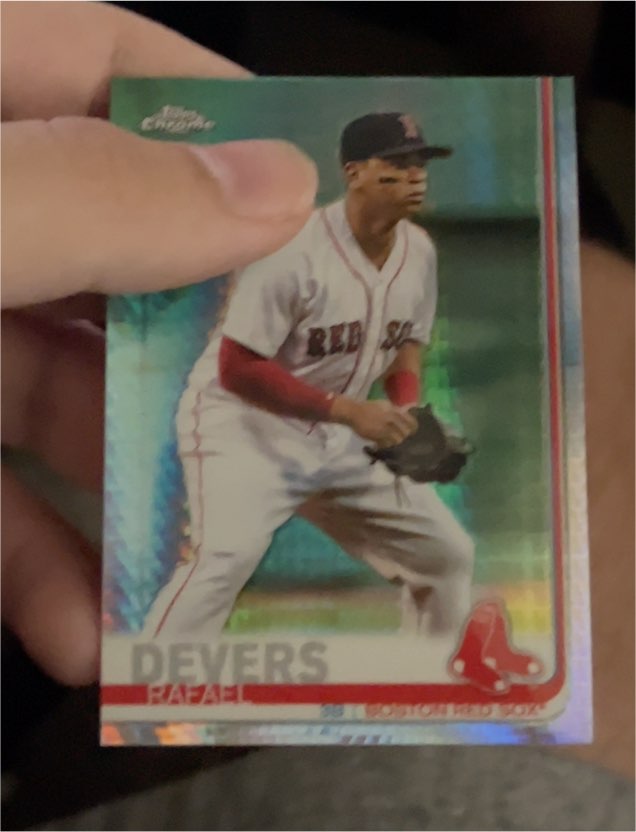 2019 Topps Chrome #184 Rafael Devers — front