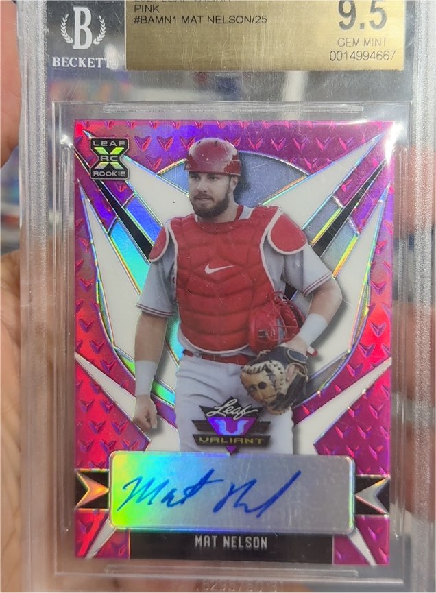 2021 Leaf Valiant #BA-MN1 Mat Nelson — front