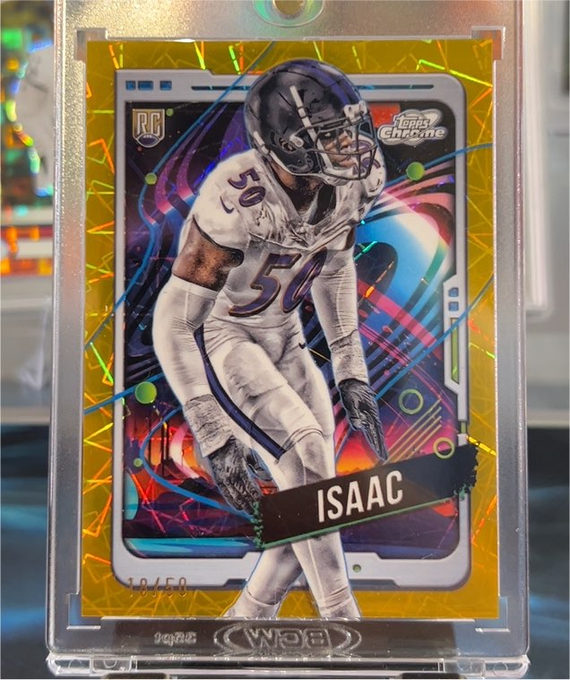2024 Topps Chrome Cosmic #110 Adisa Isaac — front