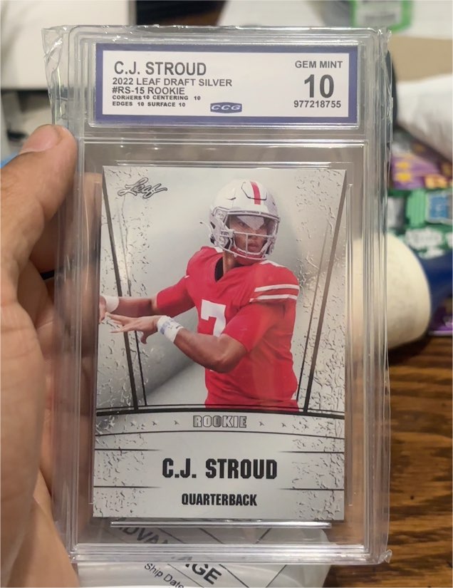 2022 Leaf Draft Silver #RS-15 C.J. Stroud Rookie — front