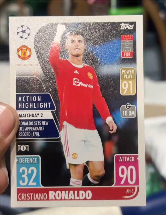 2021-22 Topps Match Attax Extra Action Highlight #AH6 Cristiano Ronaldo — front