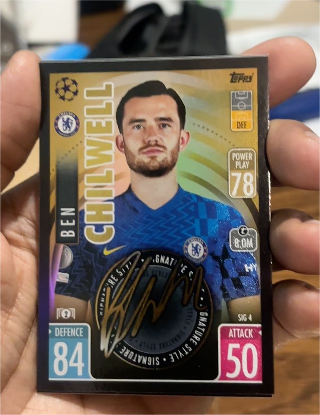 2021-22 Topps Match Attax Signature Style #SIG4 Ben Chilwell — front