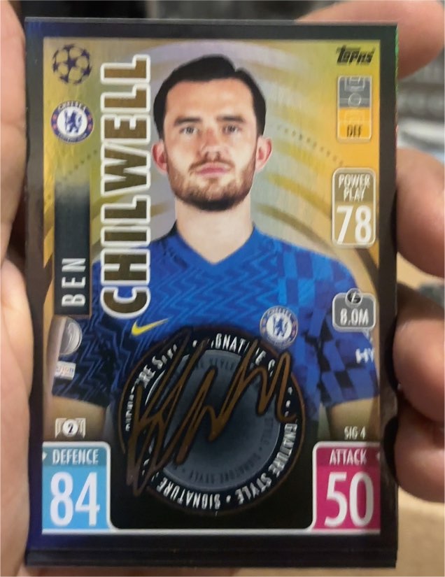 2021-22 Topps Match Attax Champions #SIG4 Ben Chilwell — front
