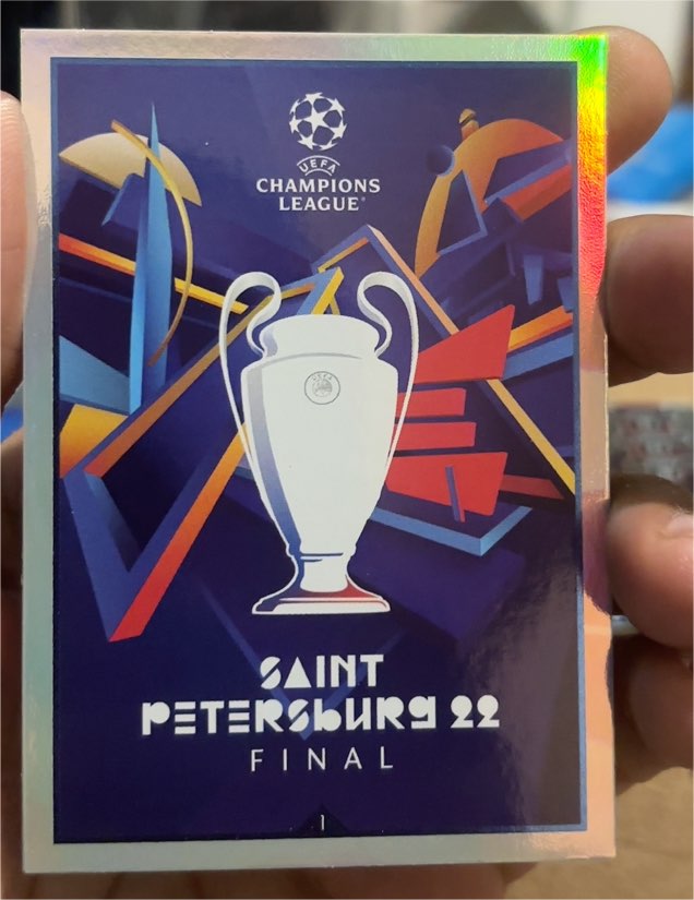 2021-22 Topps Match Attax #1 UEFA Champions League Saint Petersburg 22 Final — front