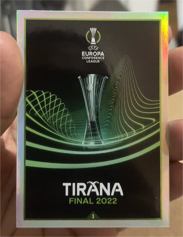 2021-22 Topps Match Attax #3 Tirana Final 2022 — front