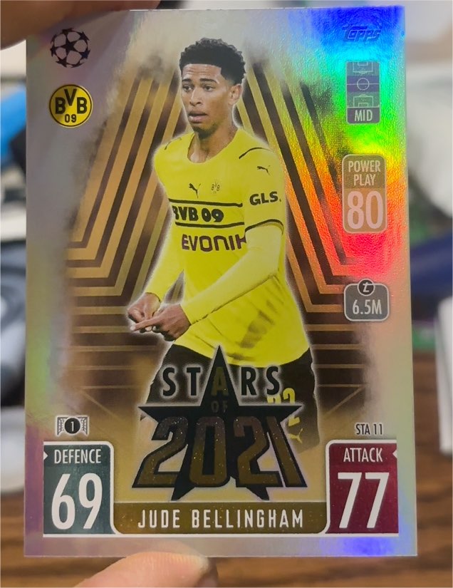2021-22 Topps Match Attax Stars of 2021 #STA11 Jude Bellingham — front