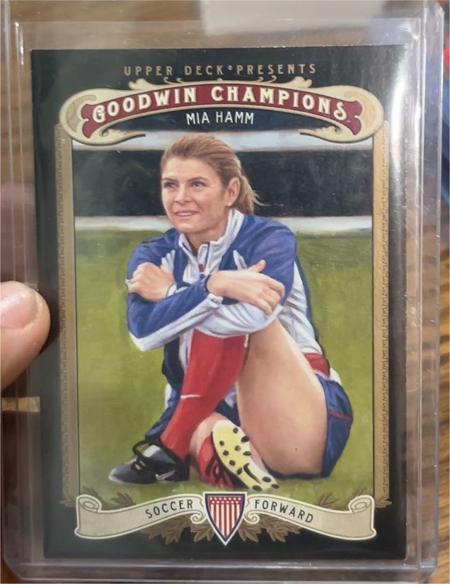 2012 Upper Deck Goodwin Champions #67 Mia Hamm — front