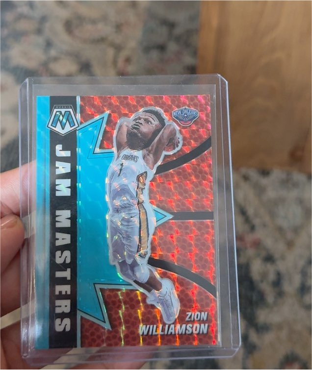 2020-21 Panini Mosaic Jam Masters #1 Zion Williamson — front