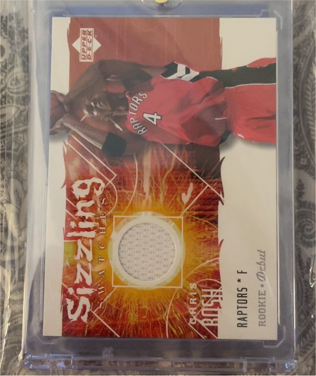 2005-06 Upper Deck Rookie Debut Sizzling Swatches #Ss-Cb Chris Bosh — front