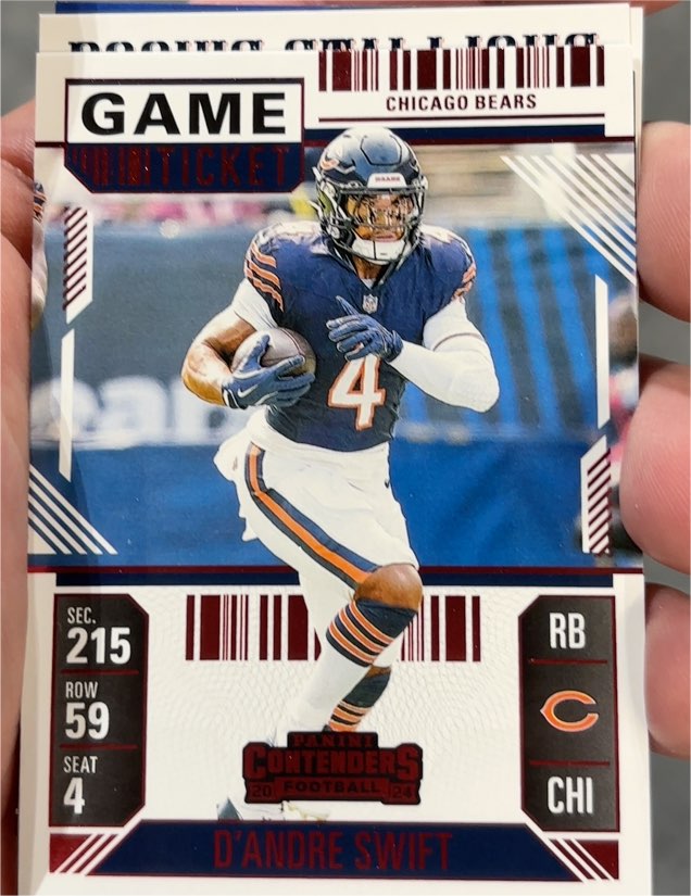 2024 Panini Contenders Football Game Ticket #16 D'Andre Swift — front