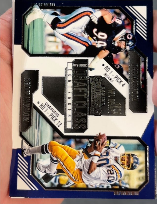 2024 Panini Contenders Historic Draft Class #3 Dan Hampton / Kellen Winslow — front