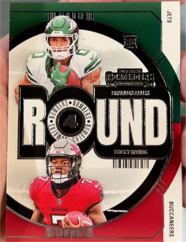 2024 Panini Contenders Football - Round Numbers #16 Braelon Allen / Bucky Irving — front