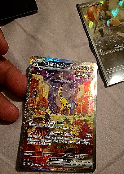 2024 Pokémon TCG Temporal Forces #208 Raging Bolt EX — front