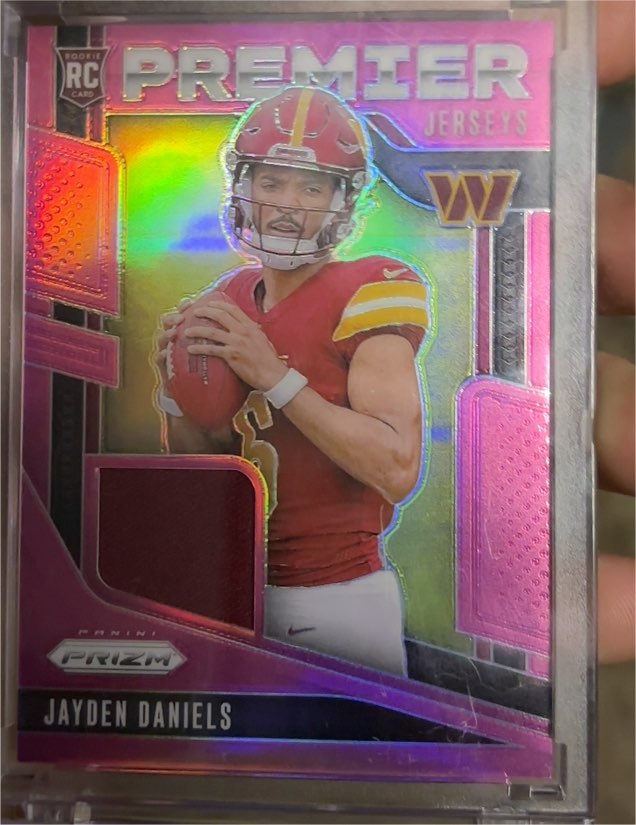 2024 Panini Prizm Premier Jerseys #PJ-JDS Jayden Daniels — front