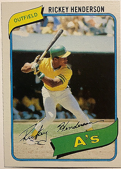 1980 Topps #482 Rickey Henderson — front