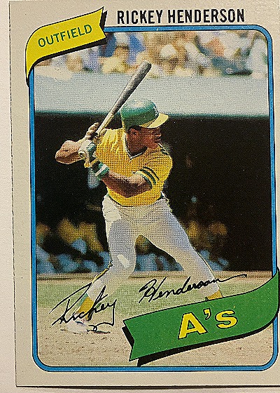 1980 Topps #482 Rickey Henderson — front