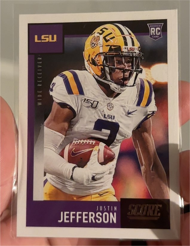 2020 Panini Score #430 Justin Jefferson — front