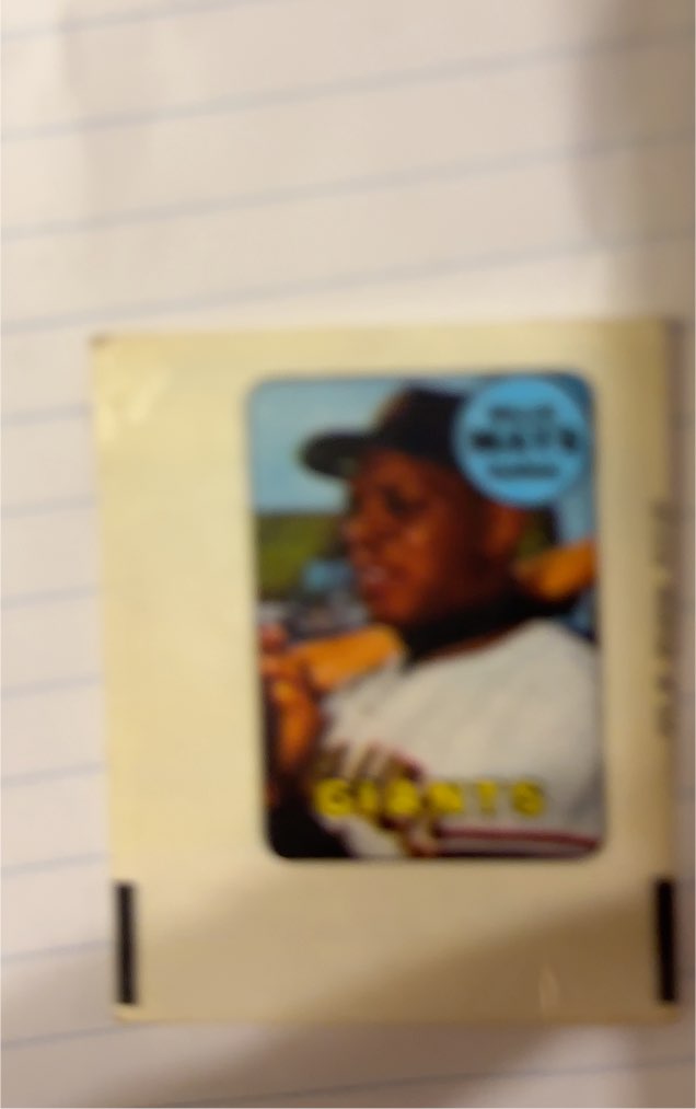 1969 Topps Decals #24 Willie Mays — front