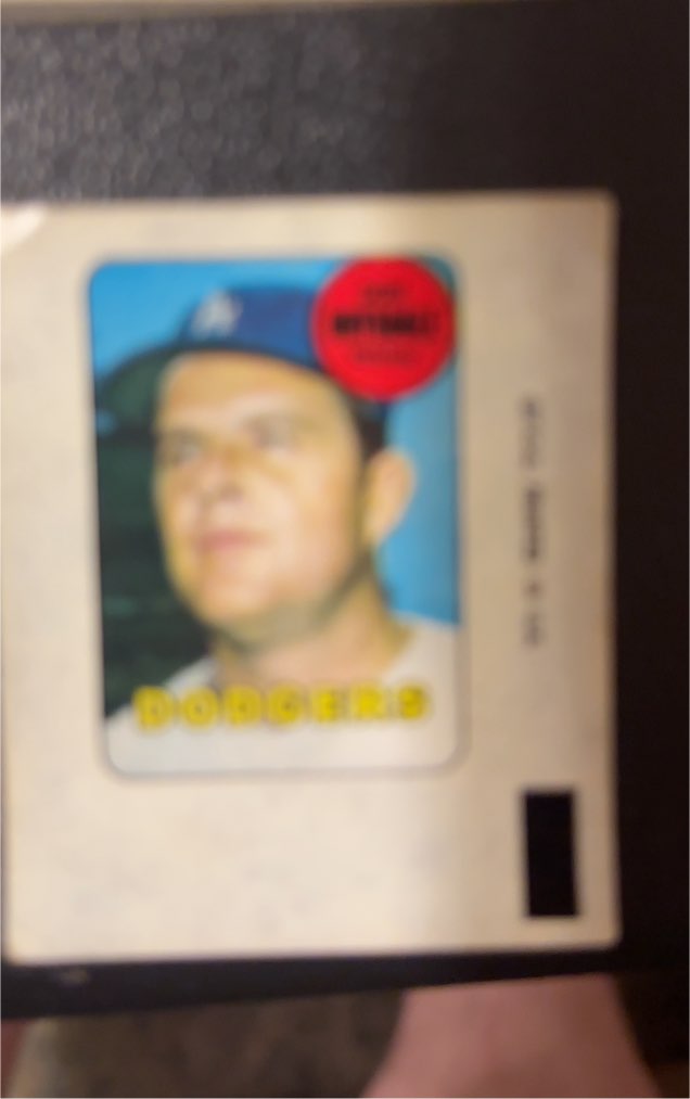 1969 Topps Decals Don Drysdale Dodgers — front