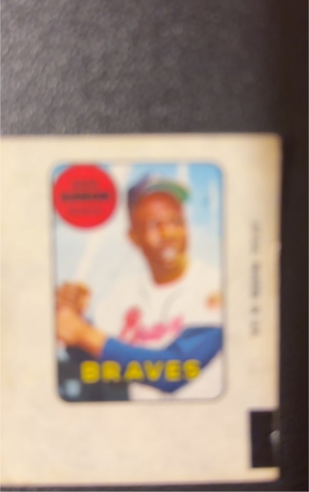 1969 Topps Decals #1 Hank Aaron — front