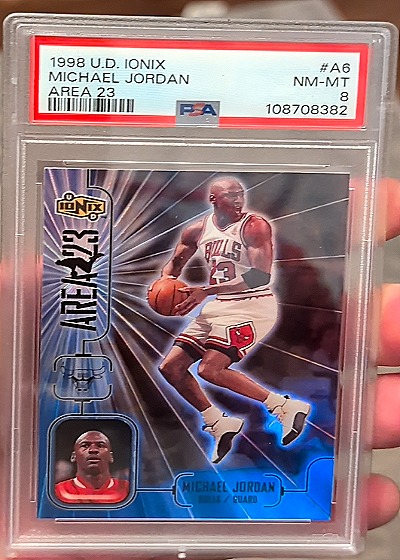 1998 Upper Deck Ionix #A6 Michael Jordan Area 23 — front
