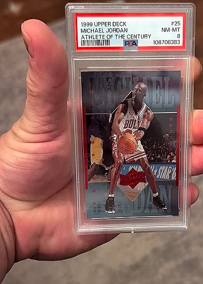 1999 Upper Deck #25 Michael Jordan Athlete of the Century — front