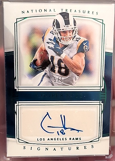 2019 Panini National Treasures Signatures #75 Cooper Kupp — front