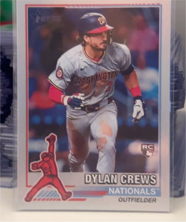 2025 Topps Heritage #76R-12 Dylan Crews — front