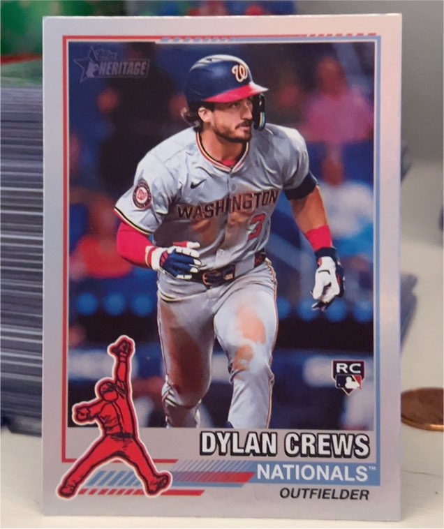 2025 Topps Heritage #76R-12 Dylan Crews — front