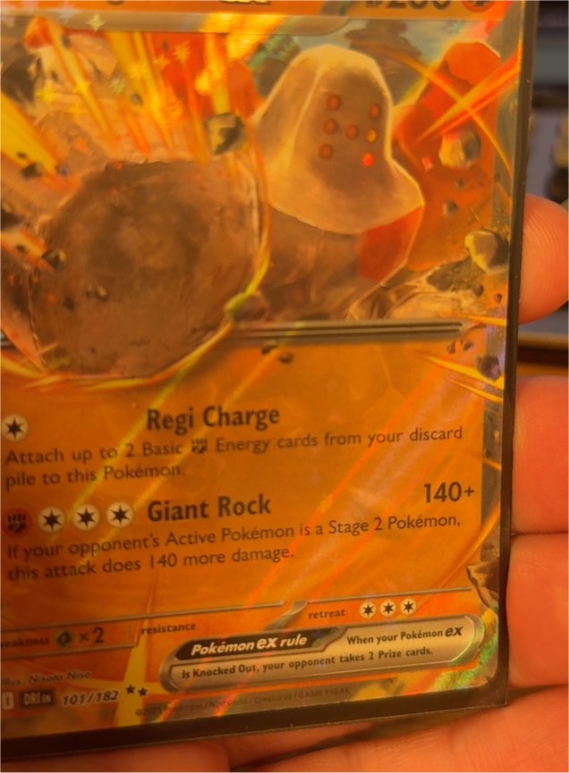 2025 Pokémon TCG Destined Rivals #101/182 Regirock ex — front