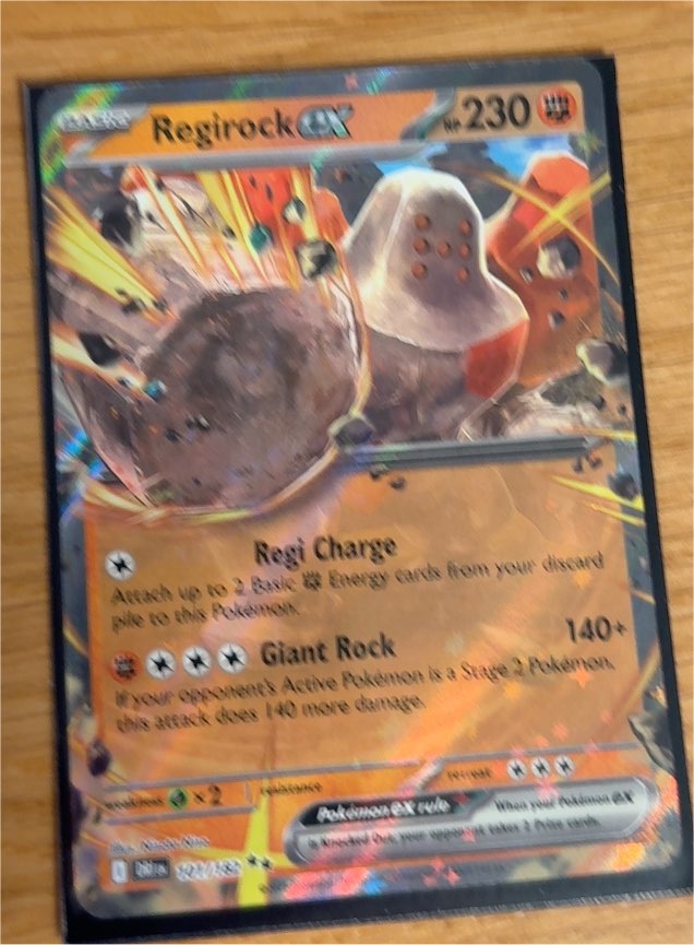 2025 Pokémon TCG SV10: Destined Rivals #101/182 Regirock ex — front