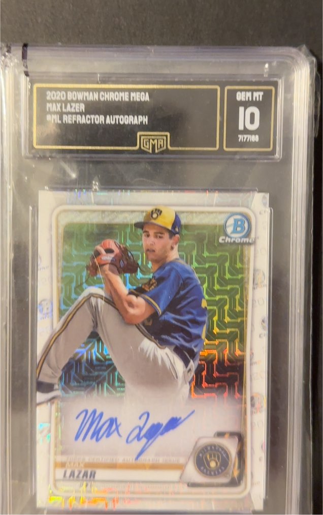 2020 Bowman Chrome Mega #Max Lazar — front