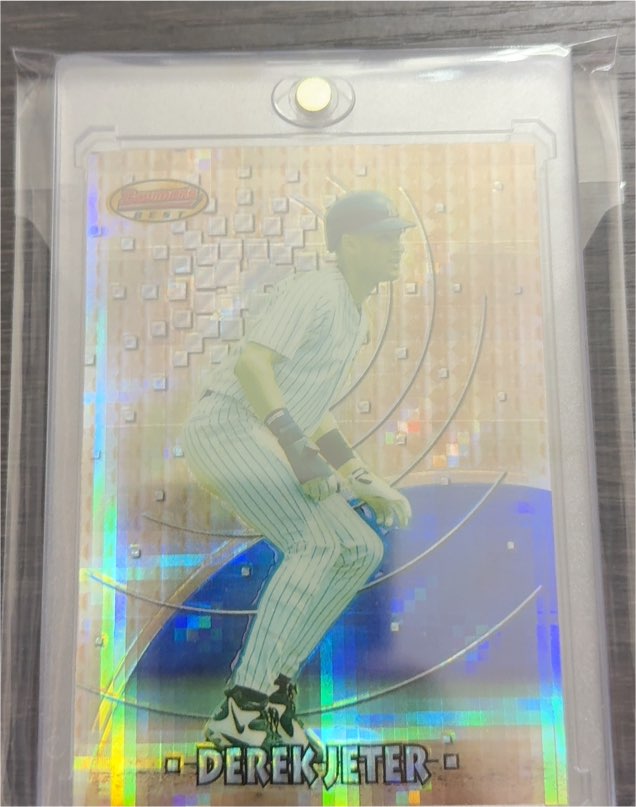 1997 Bowman's Best Preview Atomic Refractor #BBP4 Derek Jeter — front