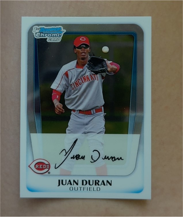 2011 Bowman Chrome #BCP196 Juan Duran — front