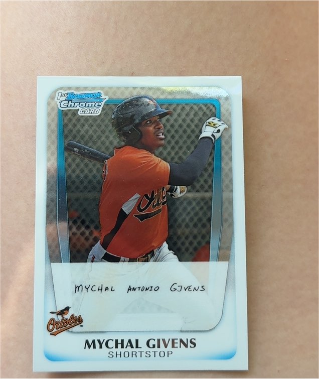 2011 Bowman Chrome Prospects #BCP50 Mychal Givens — front