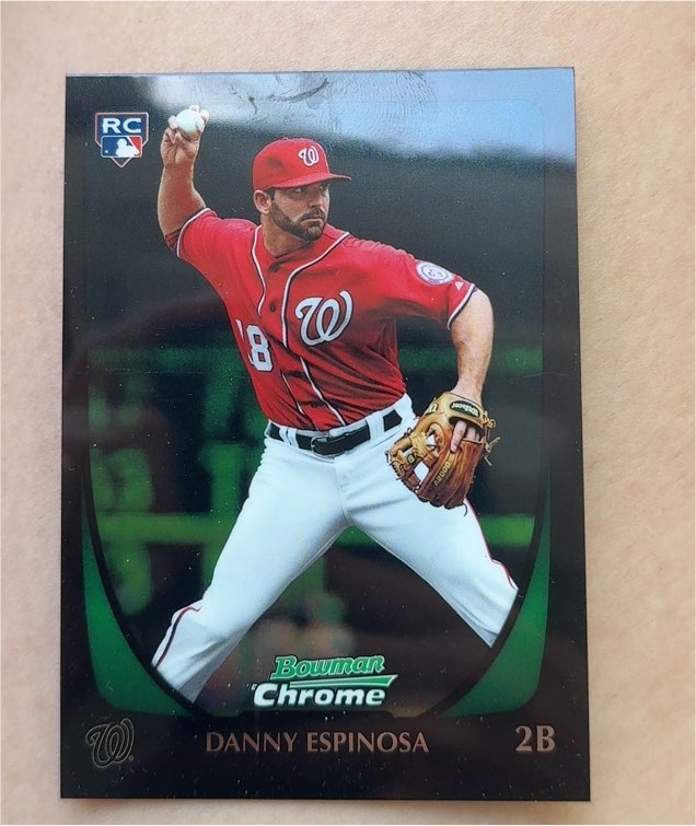 2011 Bowman Chrome #2B Danny Espinosa — front